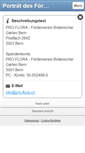 Mobile Screenshot of pro-flora.ch