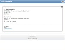 Tablet Screenshot of pro-flora.ch
